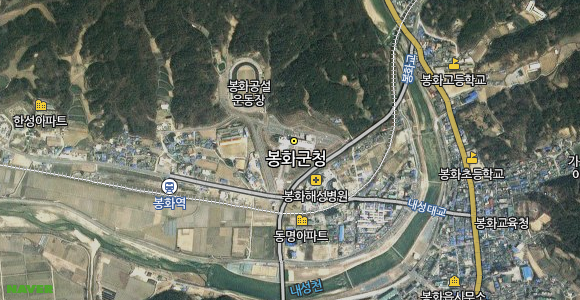 경상북도 봉화군.읍 내성리 537번지 봉화군청. 대표전화:054-679-6114