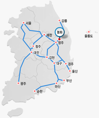 기차로올때 지도