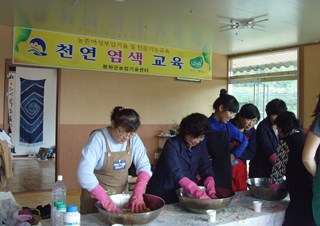 천연염색 교육현장