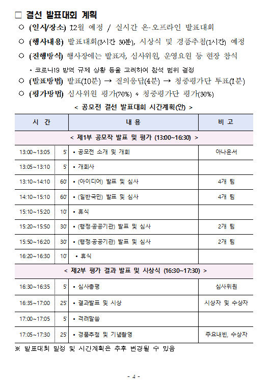 4.2022년 데이터 분석·활용 공모전 모집